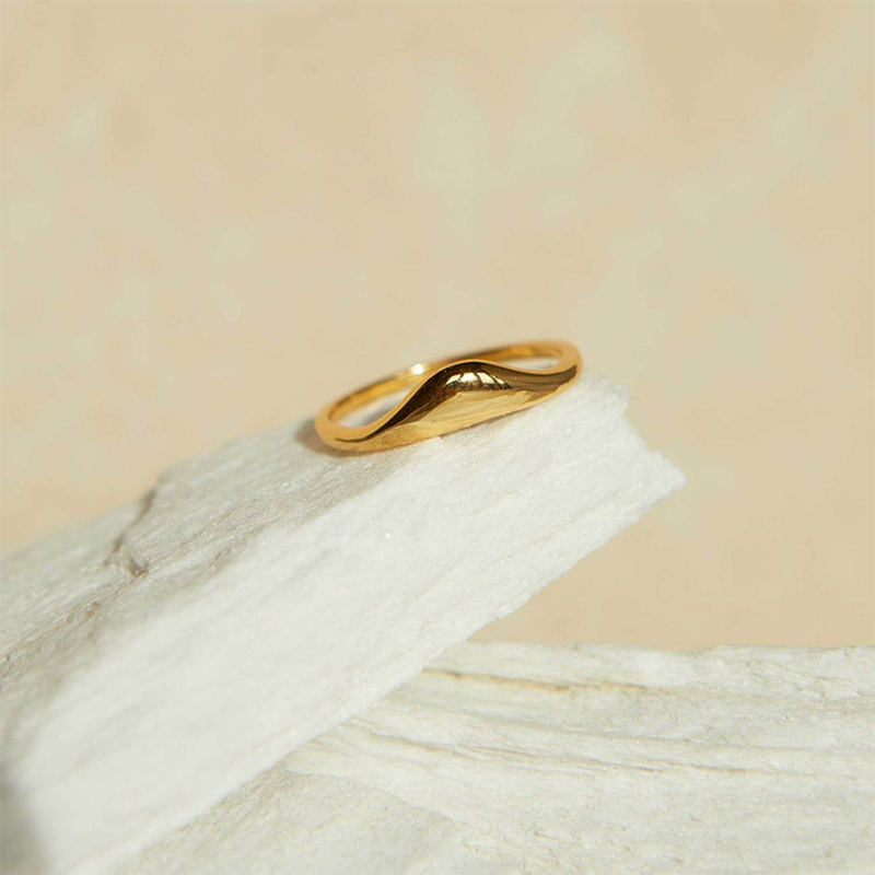 Molten Ring In Gold