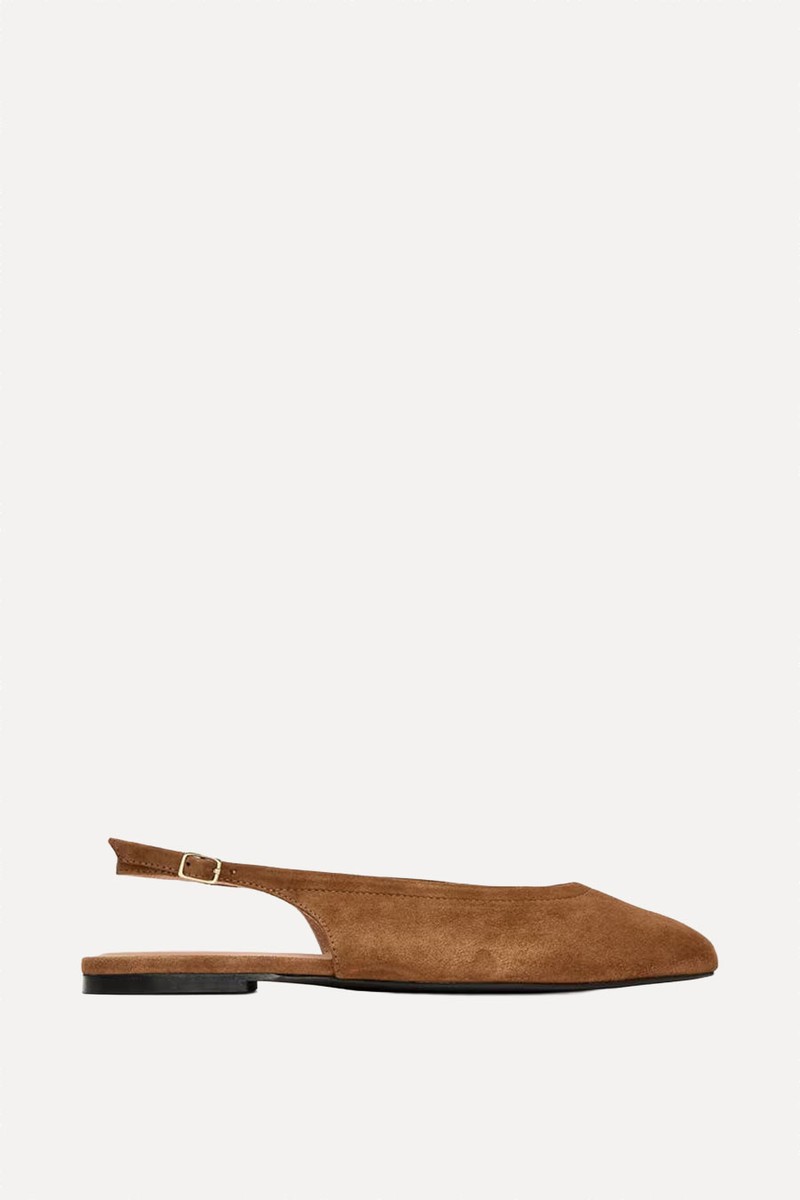Suede Slingback Flats from Arket