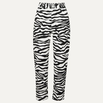 Cropped Zebra High Rise Tapered Jeans, £670 | Attico