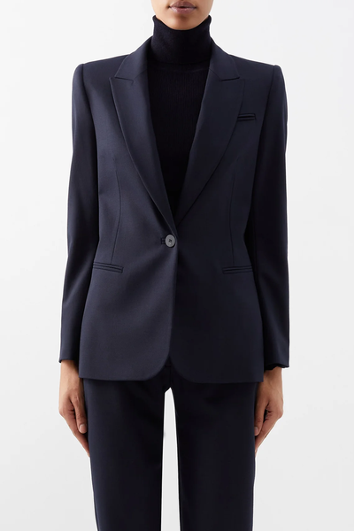 The Jamie Peak-Lapel Single-Breasted Blazer from Cefinn