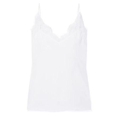 The Marisol Lace-Trimmed Gauze Camisole from Cami NYC