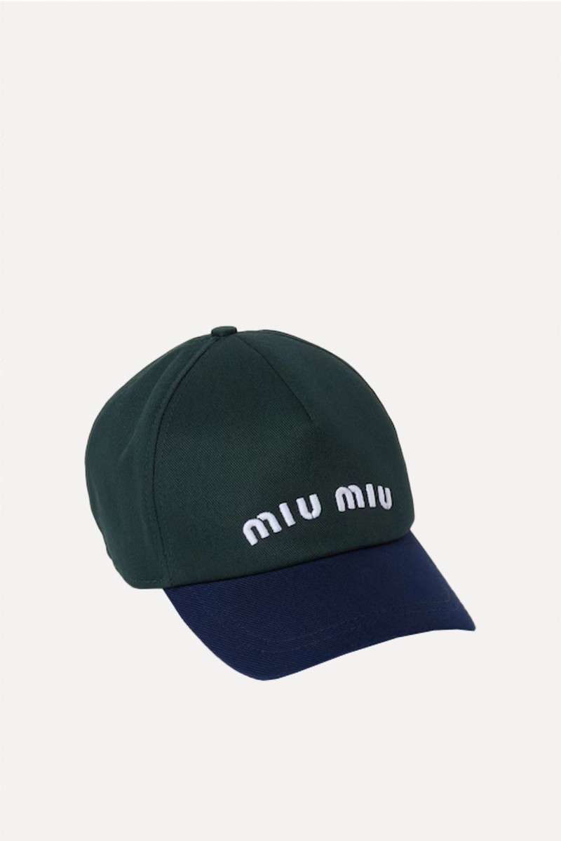 Drill Baseball Cap from Miu Miu