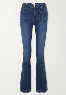 Le Bardot High-Rise Flared Jeans from Frame