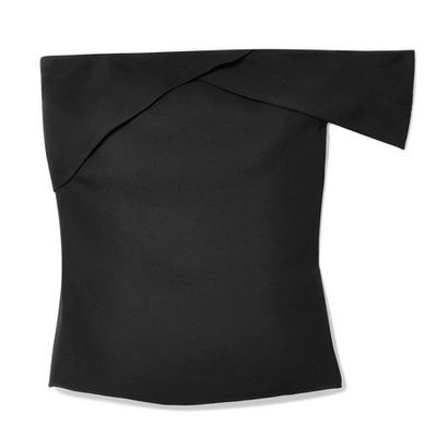 One-Shoulder Stretch Crepe Top from Cushnie