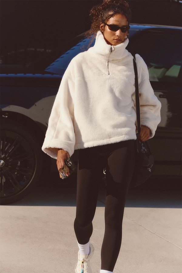 Alpine Faux Fur Half Zip