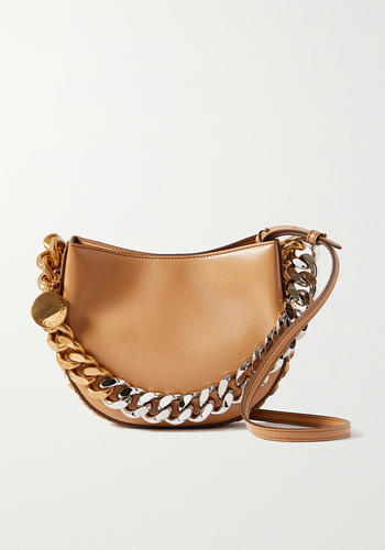 The Falabella Half Moon Vegetarian Leather Shoulder Bag from Stella McCartney