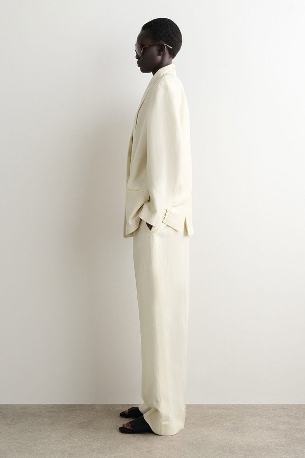 Tailored Linen-Blend Straight-Leg Trousers from COS