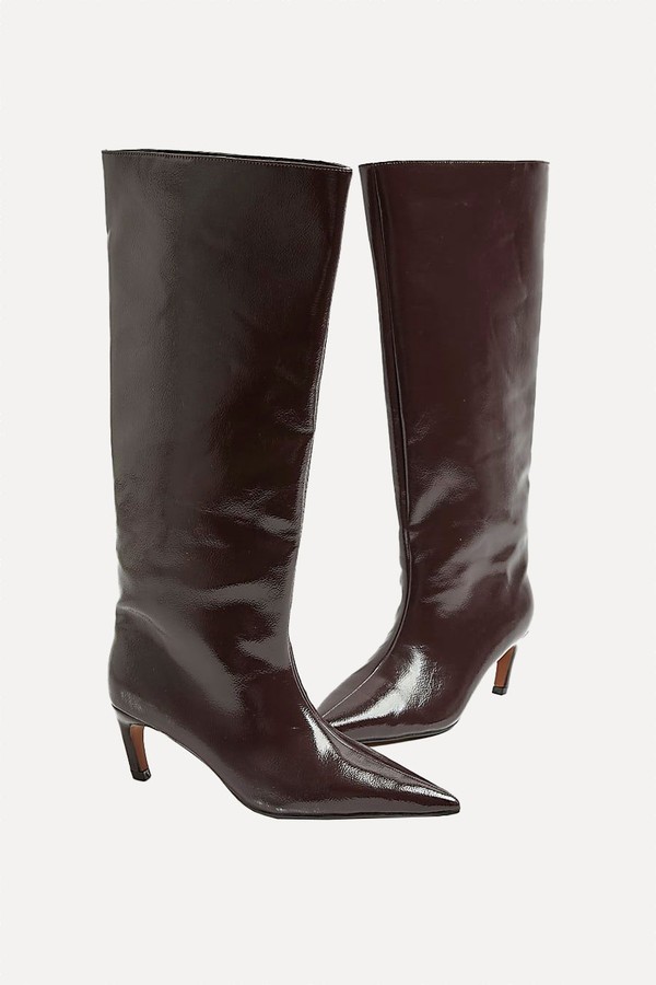 High Shine High Leg Boots from River Island