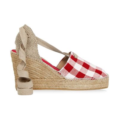 High Valenciana Gingham Espadrille from Penelope Chilvers