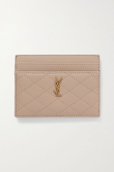 Gaby Quilted Leather Cardholder from Saint Laurent