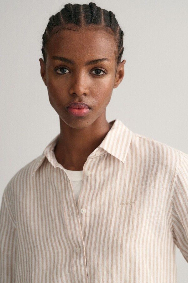 Horn Beige Stripe Shirt