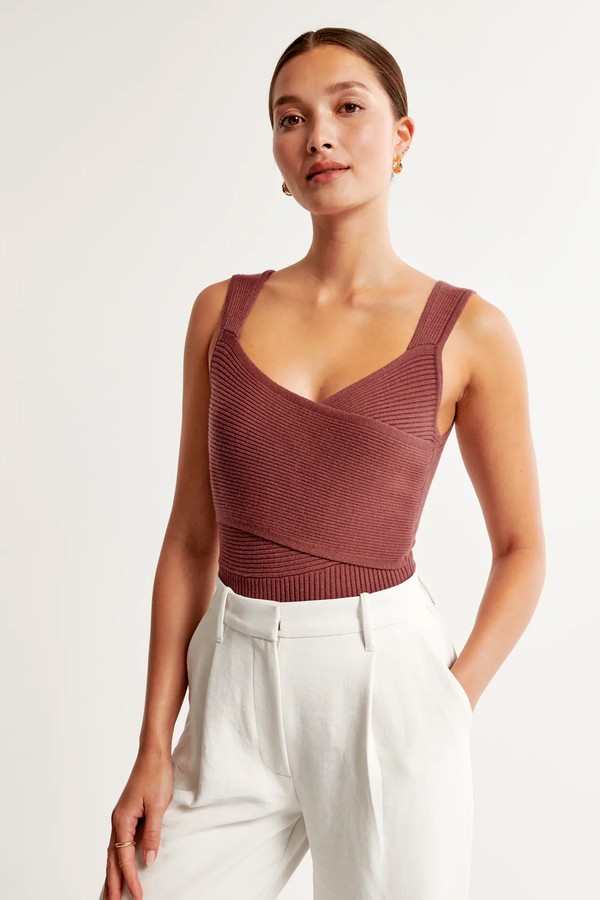 Wrap Sweater Bodysuit