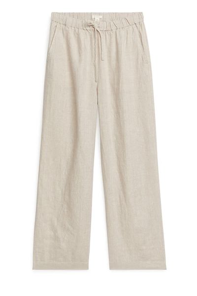 Linen Drawstring Trousers from Arket