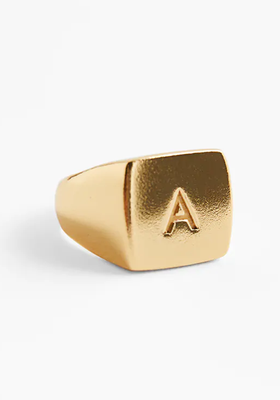 Gold Plated Sterling Silver Signet Ring