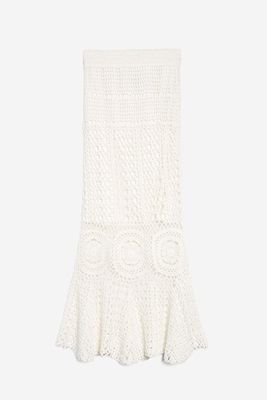 Scallop Midi Skirt from Topshop