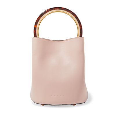 Small Pink Leather Bucket Bag from Marni Pannier