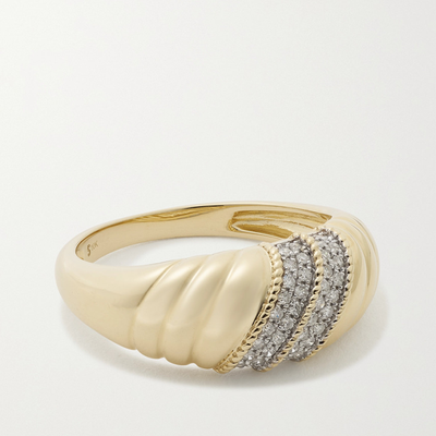 Le Grande Cupola 10-Karat Gold Diamond Ring from Stone & Strand 