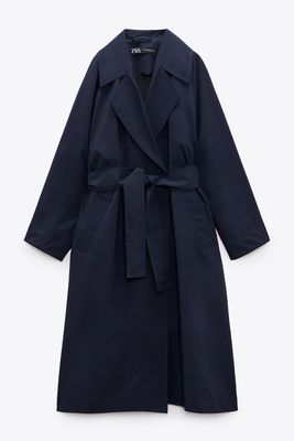 Technical Trench Coat With Belt