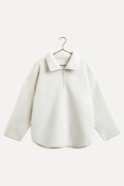 Faux Shearling Sweatshirt from Zara Home