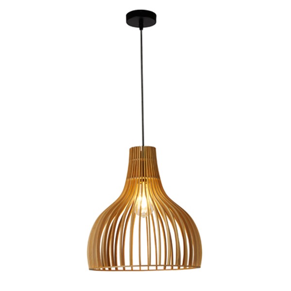 Kiruna Wood Ceiling Light from Gray & Willow