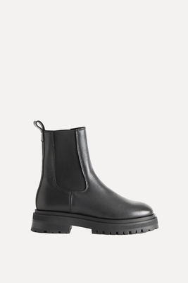 Lined Chunky Chelsea Leather Boots from & Other Stories