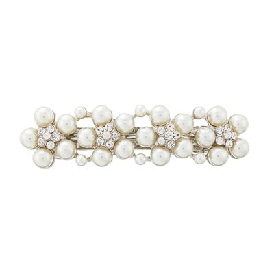 Pearl & Crystal Flower Hair Clip from Accessorize