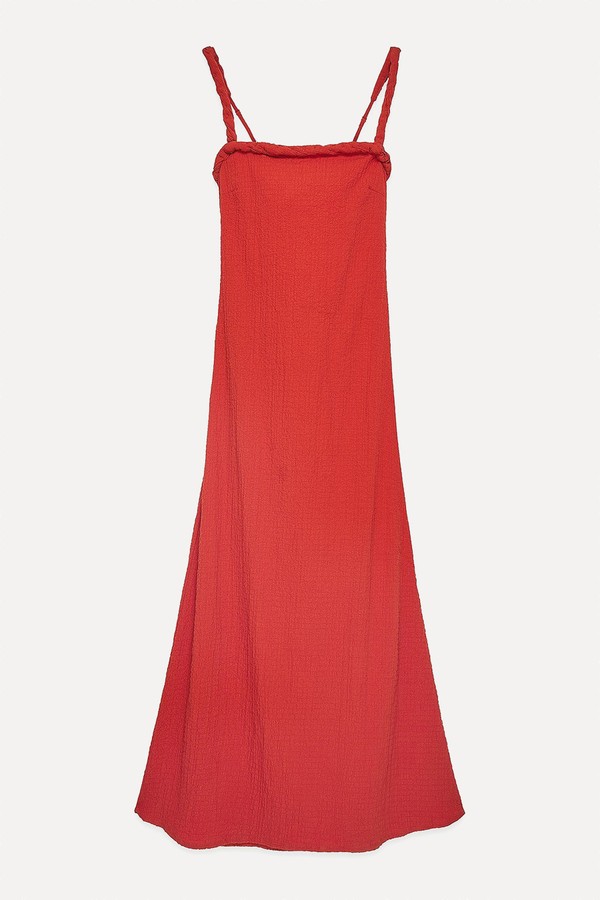 Twist Strap Open Back Maxi Dress