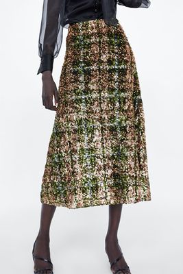 Limited Edition Sequinned Skirt from Zara