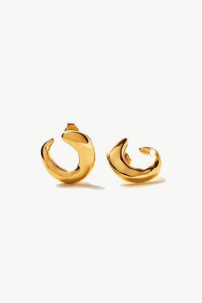 Molten Open Stud Earrings