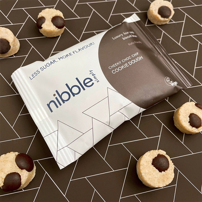 Cheeky Choc Chip Cookie Dough Low Carb Biscuit Bites from Nibble Simply