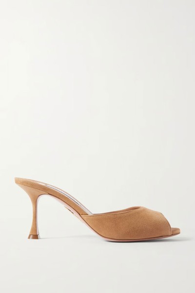 Carrie 75 Suede Sandals from Aquazurra