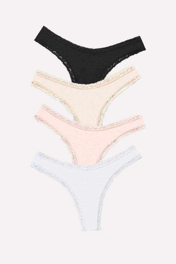 Pack Of 4 Thongs from Stripe & Stare