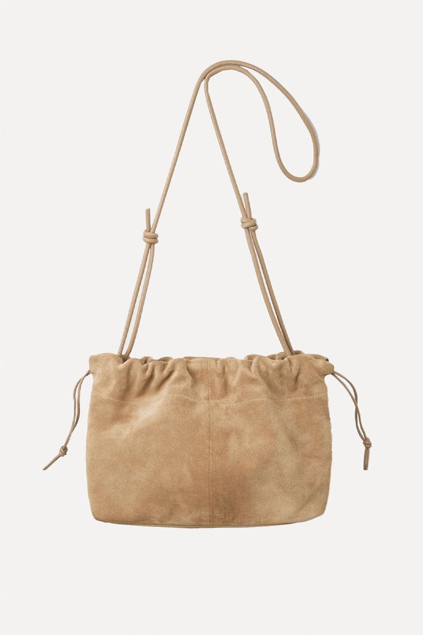Suede Drawstring Clutch from The White Company 