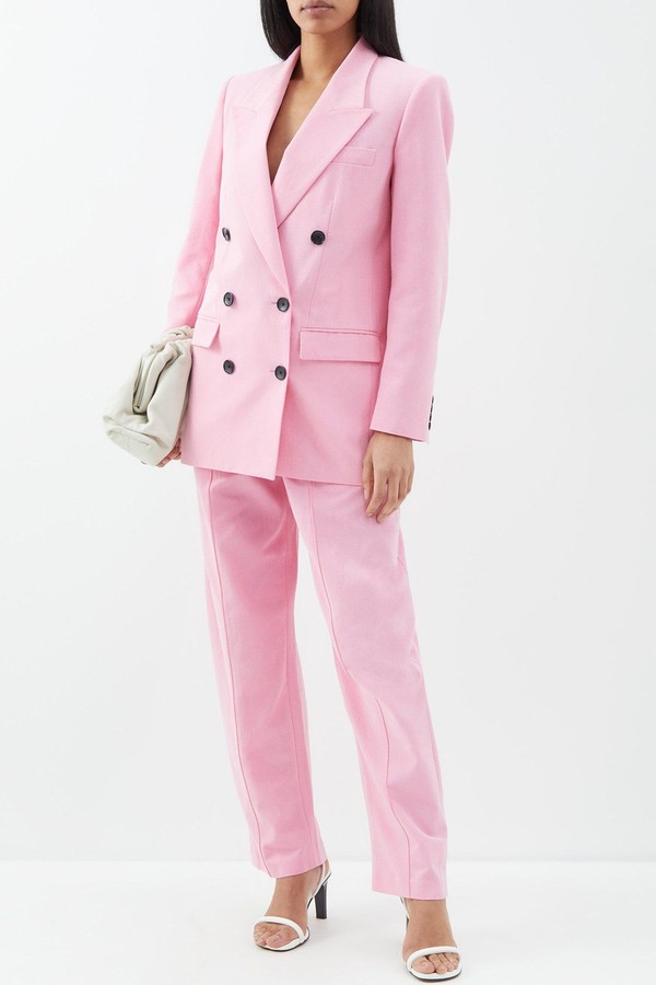 Nevim Double-Breasted Crepe Jacket from Isabel Marant