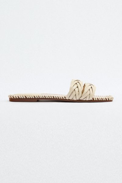 Woven Flat Sandals from Zara