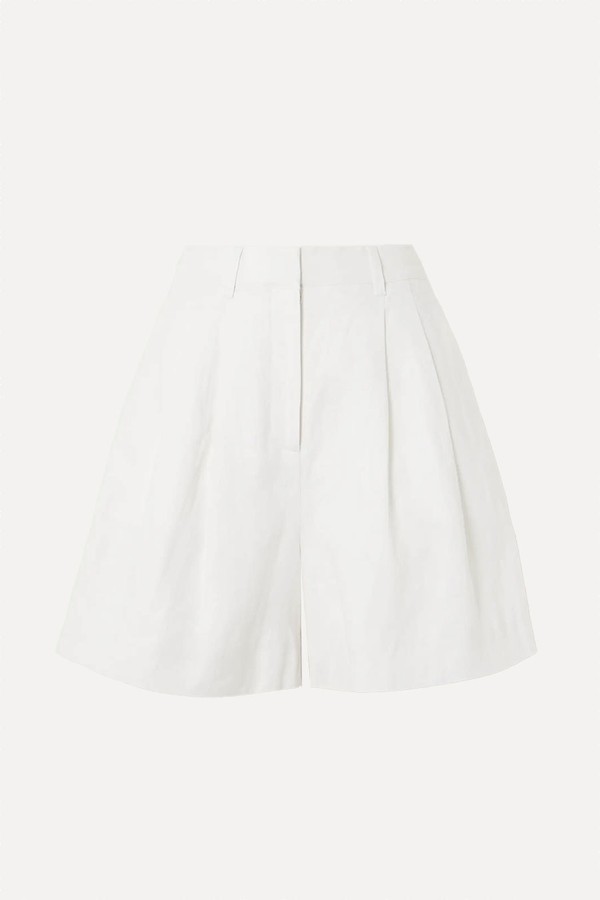 Marchello Pleated Linen Shorts from Posse