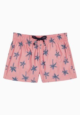 Pink Palma Boy Swimshorts from La Coqueta