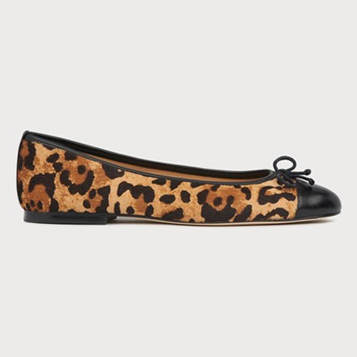 Kara Leopard Print Calf Hair Ballerina from LK Bennett