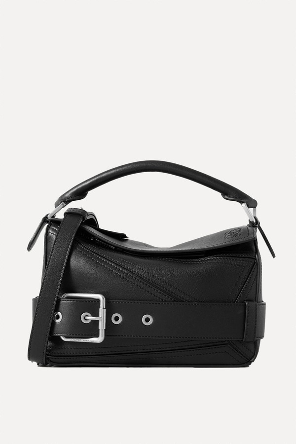 Puzzle Biker Small Belted Leather Tote from LOEWE