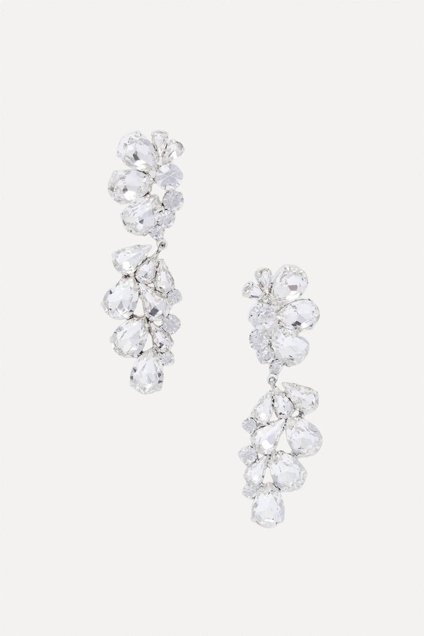 Silver-Tone Crystal Earrings from Magda Butrym