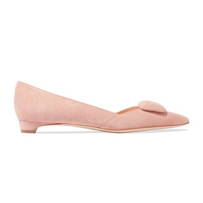 Aga Suede Point-Toe Flats from Rupert Sanderson