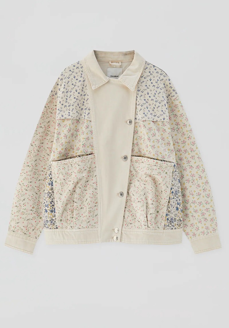 Floral Patchwork Jacket from Pull & Bear