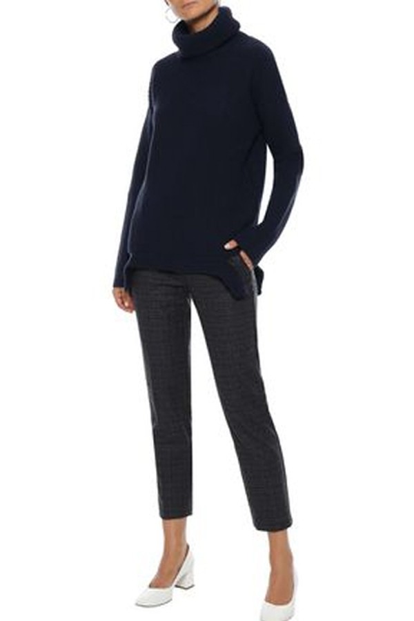 Cherry Ribbed Merino Wool Turtleneck Sweater from Iris & Ink