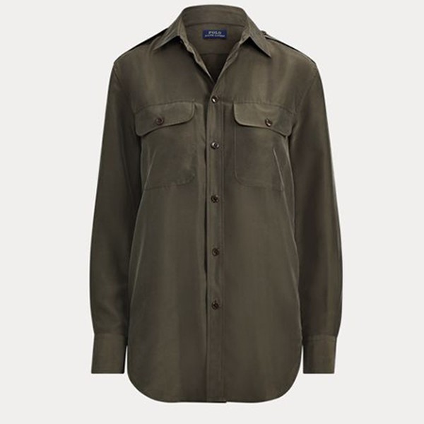 Silk Button-Down Shirt