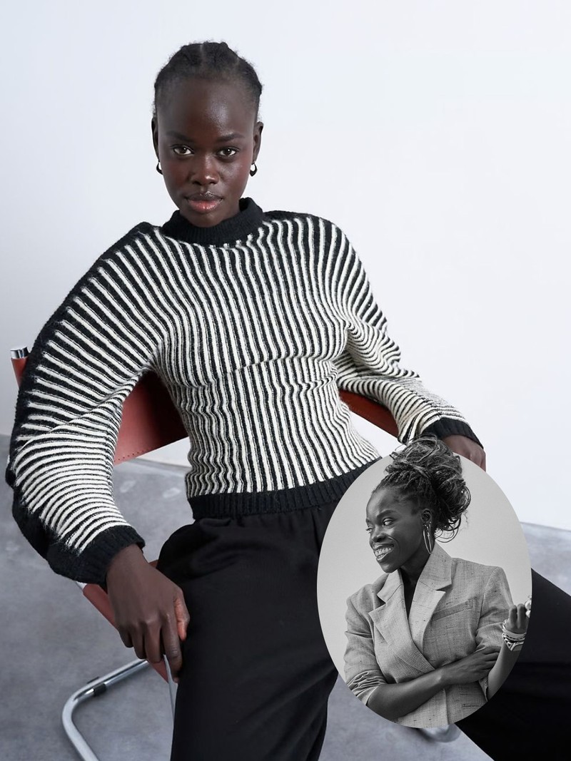 Cocoon Plated Ribbed Jumper from Topshop 