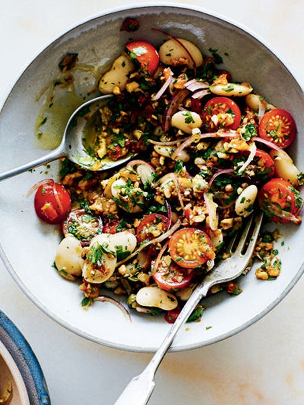 Butterbean, Pepper & Walnut Salad