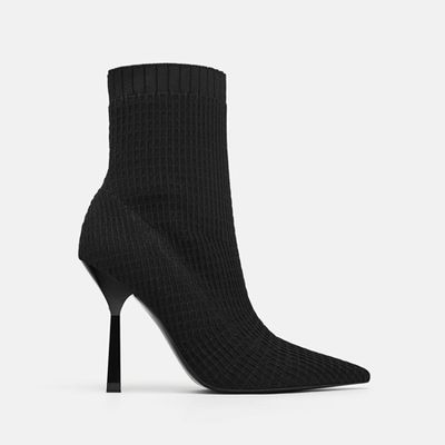 Stretch High Heel Ankle Boots from Zara