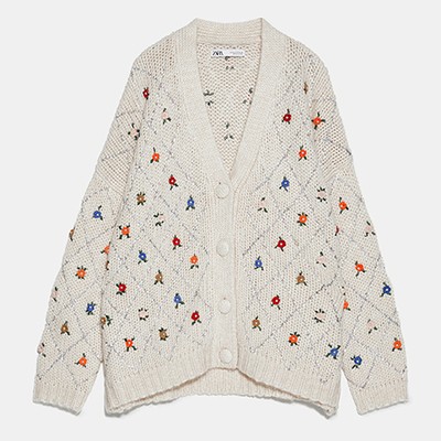 Limited Edition Embroidered Cardigan from Zara