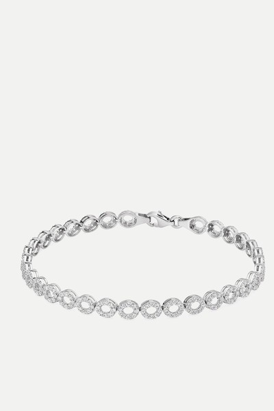 9ct White Gold Cubic Zirconia Bracelet from Beaverbrooks