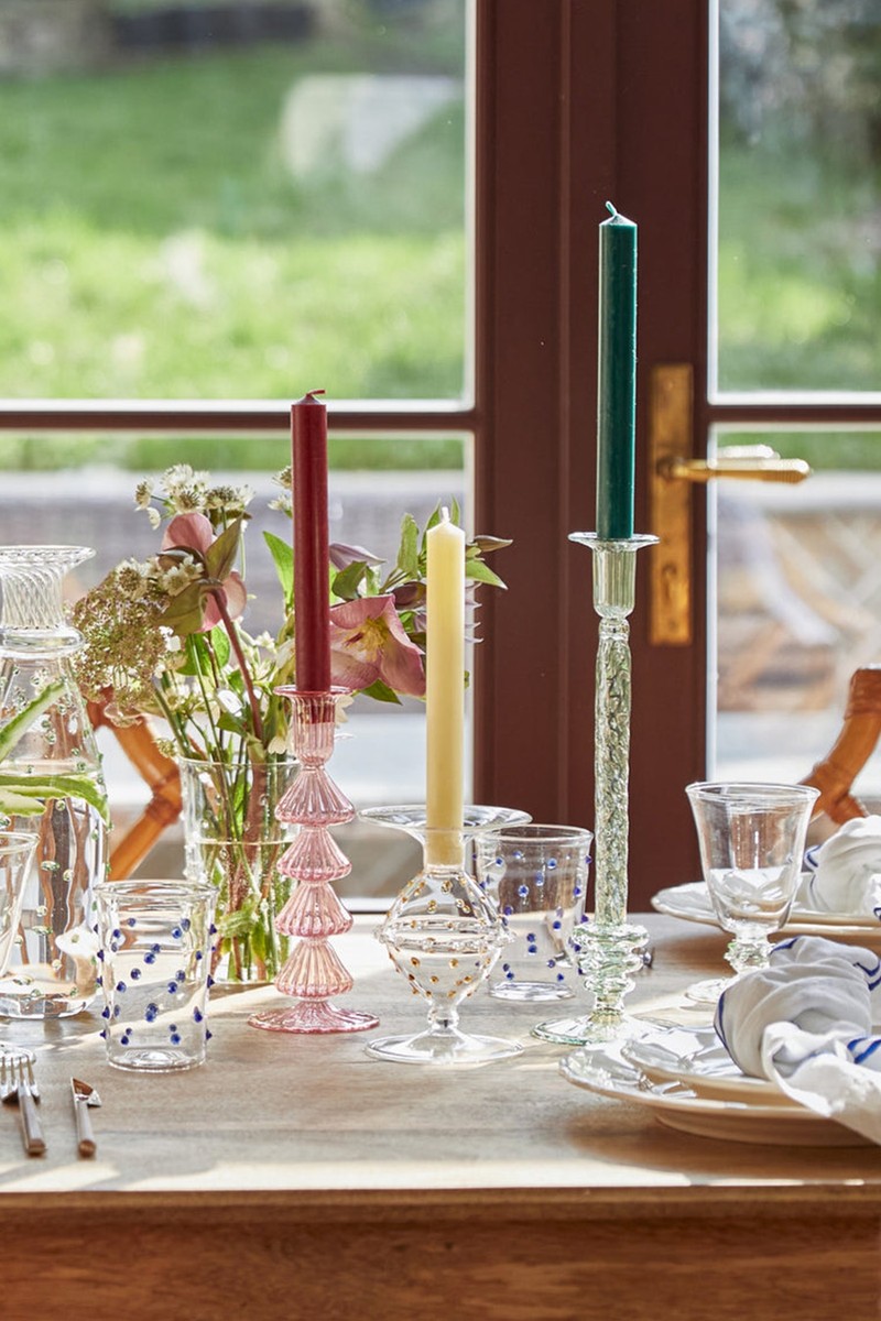 Buto Glass Candlestick from Issy Granger